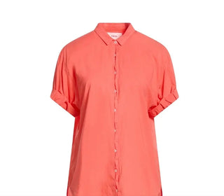 Xirena Lexi Shirt-Hot Coral