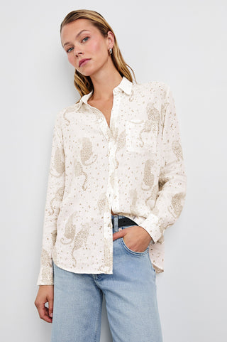 Rails Charli Blouse-Cheetah Spots
