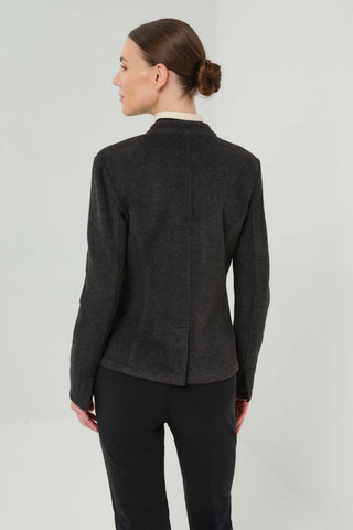 Anatomie Osaka Urban Military Lofty Jersey Jacket- Heather Black