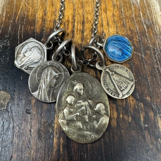 Shannon Koszyk Vintage French Medal Necklace — “Sanctified Relic”