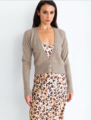 Go Silk Go Open Air Cardigan-Pumice