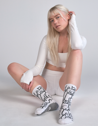 Lucky Honey The Animal Love Grip Sock