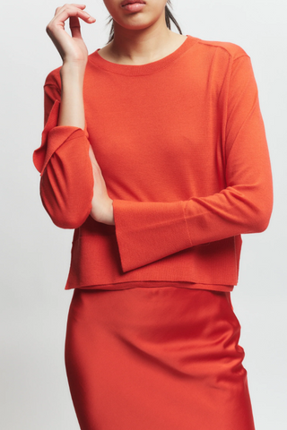 Saint Art Elodie Layered Crewneck Knit-Grenadine