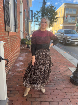 Maria Cher Linden Nymble Sweater-Bordeaux