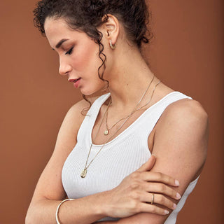 Rebekah J. Designs Push Earrings-Brass