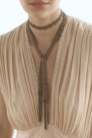 Marie Laure Chamorel Necklace-Antique Gold