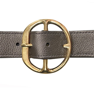 Kim White Bags & Belts-Chunky HIp Pant Belt Antique Brass-Pewter