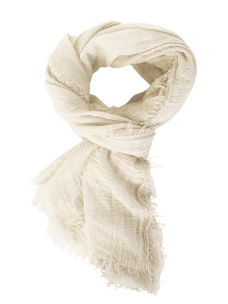Rubyzaar Boho Scarf - Cream