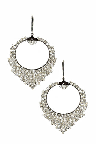 Millianna Tiny Tulip Earrings-Champagne or Silver