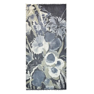 Dupetta Designs Kate Oversized Wool Scarf -Black/Beige