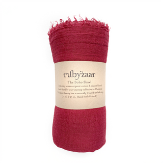 Rubyzaar Boho Scarf - Crimson
