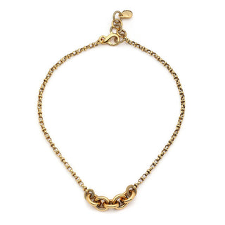 Mon Reve Forever Linked Gold Plated İnfinity Chain Necklace