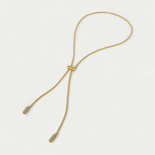 Dean Davidson Juliette Pave Lariat Necklace-White Topaz/Gold