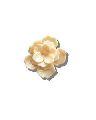 Solar Eclipse Handmade Origami Gardenia Flower Claw Hair Clip-Cream