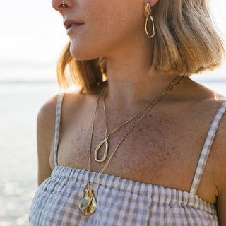 Rebekah J. Designs Baja Necklace-Brass