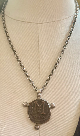 Shannon Koszyk One of a Kind Necklace-Byzantine Coin