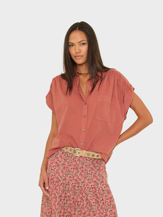 Xirena Lexi Shirt-Cinnabar