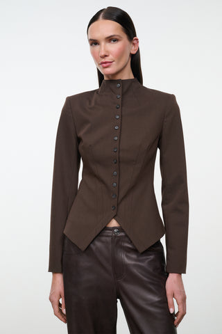 Staud Adrian Jacket-Earth