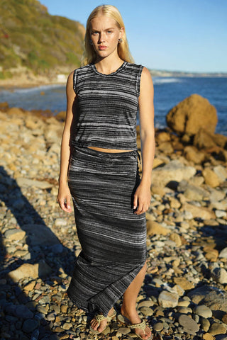 Goldie Tie Dye Skirt-Black