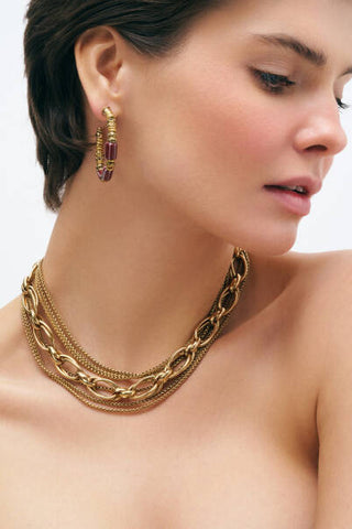 Mon Reve Euphoria Gold Plated Chain Necklace