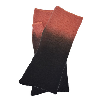 Dupatta Gayle Fingerless Wool Gloves-Black/Gray, Blue Ombre, Brown Ombre, Orange Ombre or Black